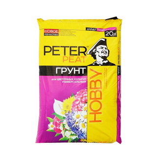 Грунт универсальный для Цветочных культур "Peter Peat" Линия Хобби 20 л