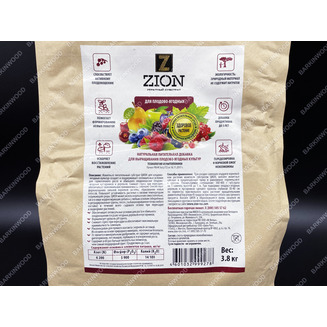 Удобрение Цион для плодово-ягодных (крафтовый мешок) 3,8 кг